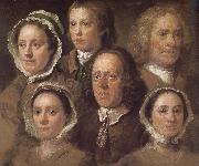 William Hogarth Hogarth s six servants Germany oil painting reproduction